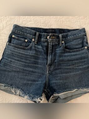 Lucky Brand Dark Blue Mid-Rise Cutoff Denim Shorts 8/29